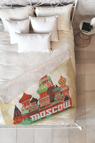 Anderson Design Group Moscow Fleece Throw Blanket