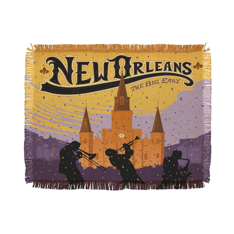 Anderson Design Group New Orleans 1 Throw Blanket