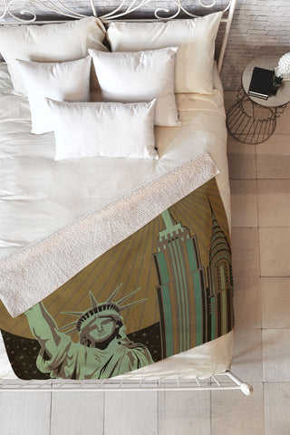 Anderson Design Group New York Fleece Throw Blanket