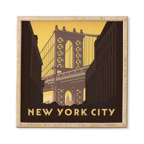 Anderson Design Group NYC Manhattan Bridge Framed Wall Art