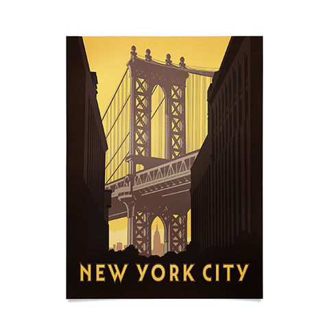 Anderson Design Group NYC Manhattan Bridge Poster