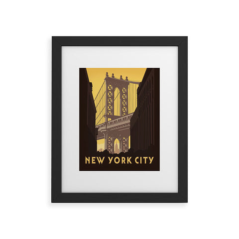 Anderson Design Group NYC Manhattan Bridge Framed Art Print