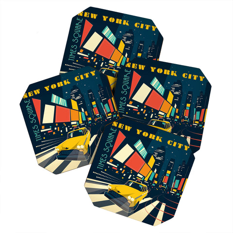 Anderson Design Group NYC Times Square Coaster Set