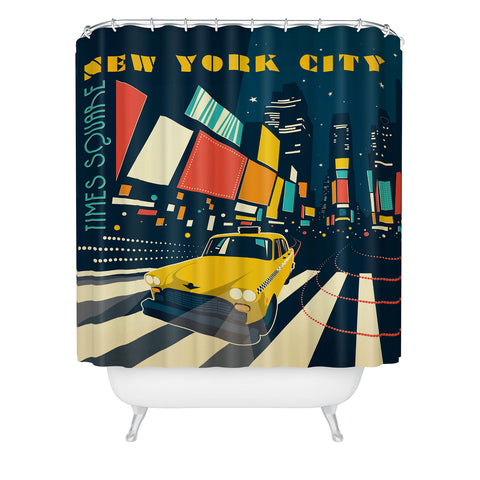 Anderson Design Group NYC Times Square Shower Curtain