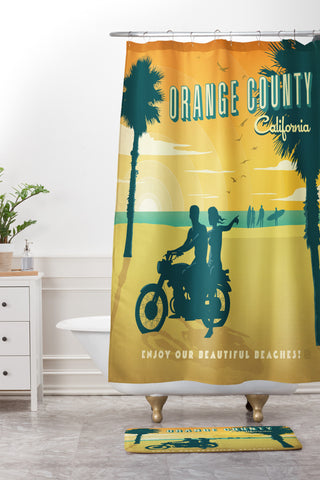 Anderson Design Group Orange County Shower Curtain And Mat
