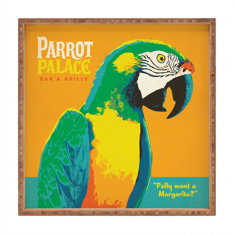 Anderson Design Group Parrot Palace Square Tray