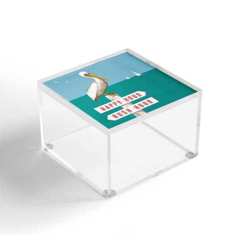 Anderson Design Group Pelican On Rush Hour Happy Hour Sign Acrylic Box