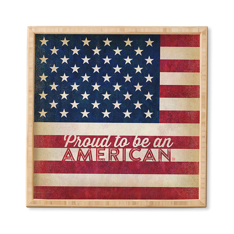 Anderson Design Group Proud To Be An American Flag Framed Wall Art