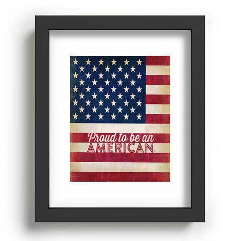 Anderson Design Group Proud To Be An American Flag Recessed Framing Rectangle