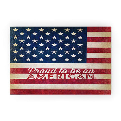 Anderson Design Group Proud To Be An American Flag Welcome Mat