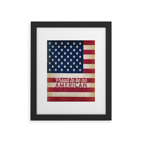 Anderson Design Group Proud To Be An American Flag Framed Art Print