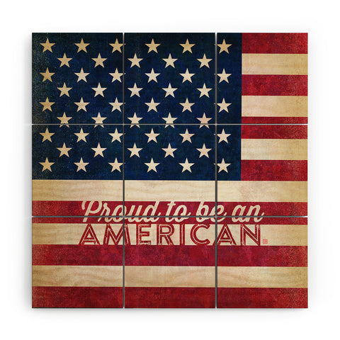 Anderson Design Group Proud To Be An American Flag Wood Wall Mural