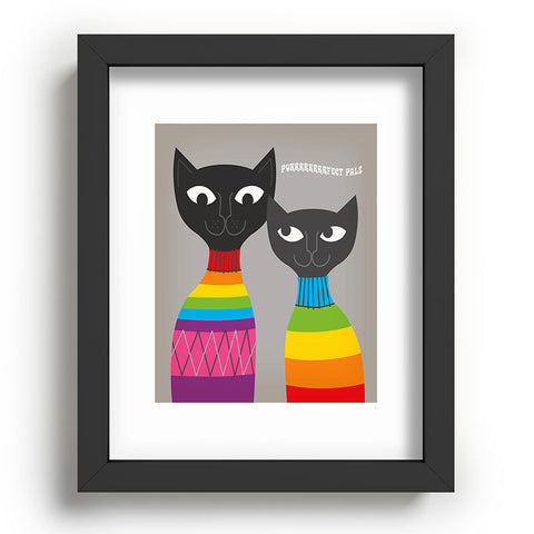 Anderson Design Group Rainbow Cats Recessed Framing Rectangle