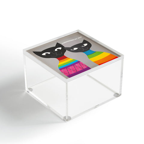 Anderson Design Group Rainbow Cats Acrylic Box