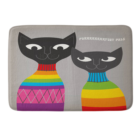 Anderson Design Group Rainbow Cats Memory Foam Bath Mat