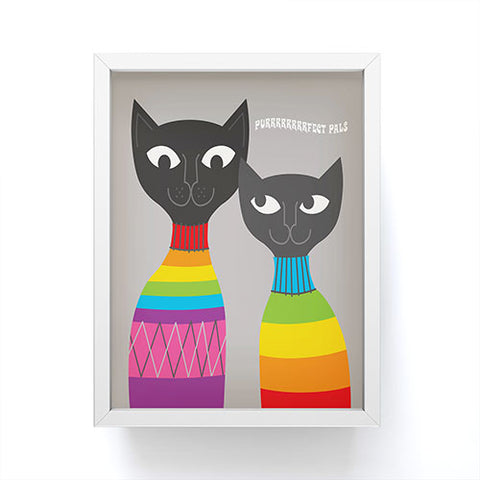 Anderson Design Group Rainbow Cats Framed Mini Art Print