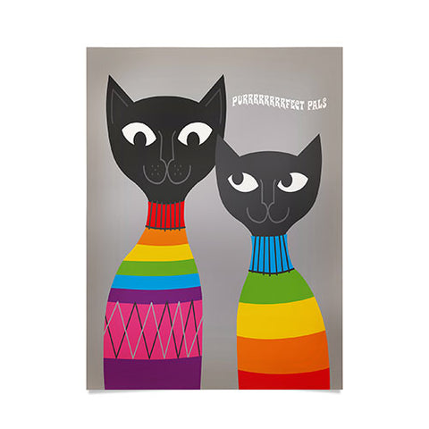 Anderson Design Group Rainbow Cats Poster