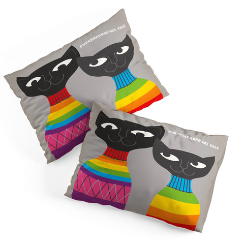 Anderson Design Group Rainbow Cats Pillow Shams