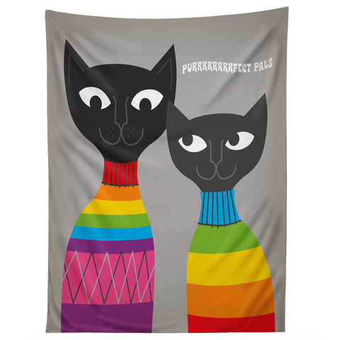 Anderson Design Group Rainbow Cats Tapestry