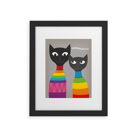 Anderson Design Group Rainbow Cats Framed Art Print