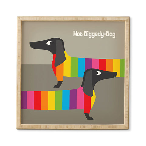 Anderson Design Group Rainbow Dogs Framed Wall Art