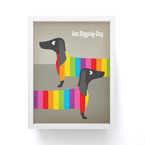 Anderson Design Group Rainbow Dogs Framed Mini Art Print