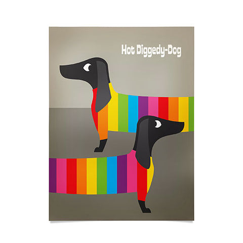 Anderson Design Group Rainbow Dogs Poster