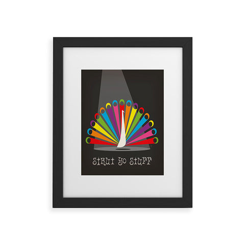 Anderson Design Group Rainbow Peacock Framed Art Print