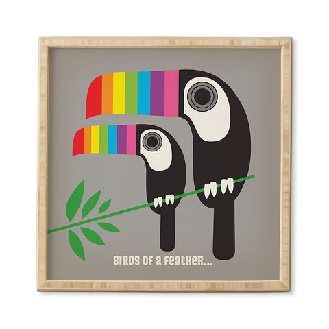 Anderson Design Group Rainbow Toucans Framed Wall Art