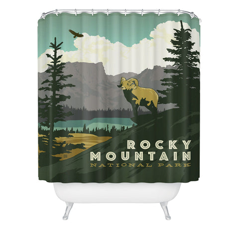 Anderson Design Group Rocky Mountain National Park Shower Curtain