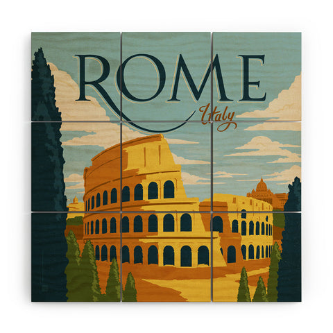 Anderson Design Group Rome Wood Wall Mural