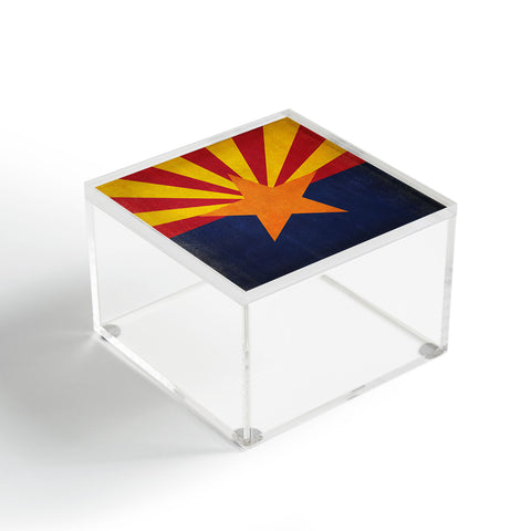 Anderson Design Group Rustic Arizona State Flag Acrylic Box