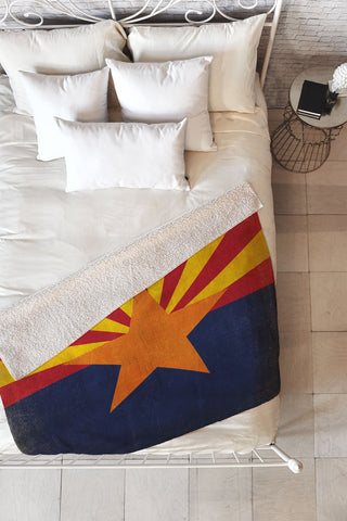 Anderson Design Group Rustic Arizona State Flag Fleece Throw Blanket