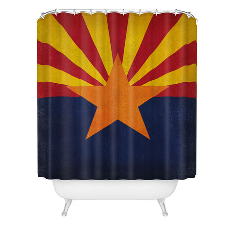 Anderson Design Group Rustic Arizona State Flag Shower Curtain