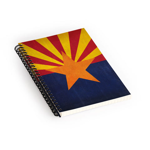Anderson Design Group Rustic Arizona State Flag Spiral Notebook