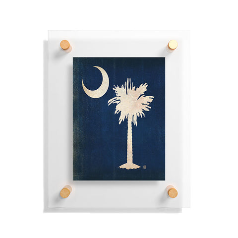 Anderson Design Group Rustic South Carolina State Flag Floating Acrylic Print