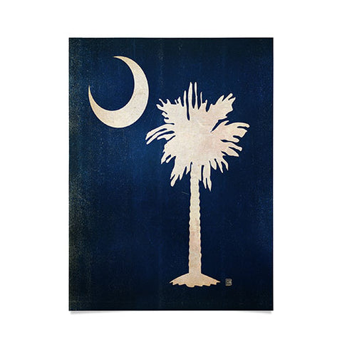 Anderson Design Group Rustic South Carolina State Flag Poster
