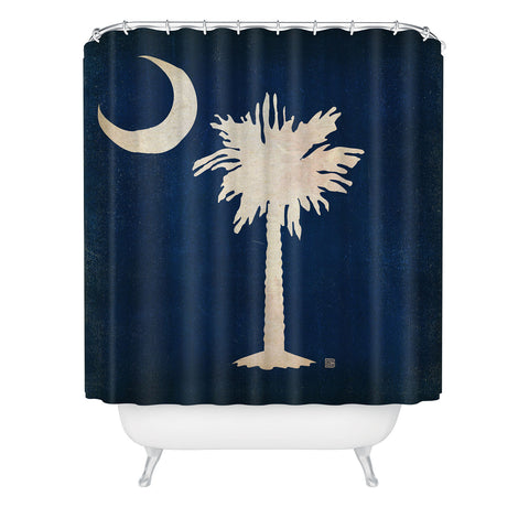 Anderson Design Group Rustic South Carolina State Flag Shower Curtain