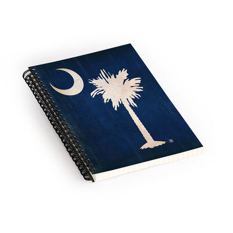 Anderson Design Group Rustic South Carolina State Flag Spiral Notebook