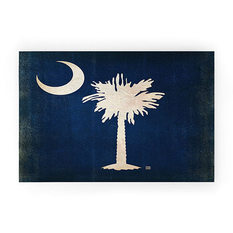 Anderson Design Group Rustic South Carolina State Flag Welcome Mat