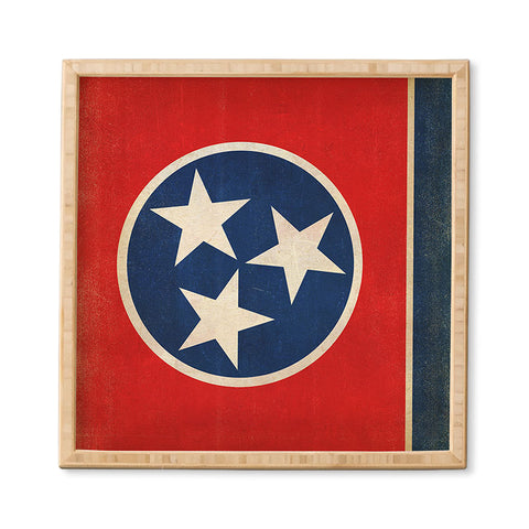 Anderson Design Group Rustic Tennessee State Flag Framed Wall Art