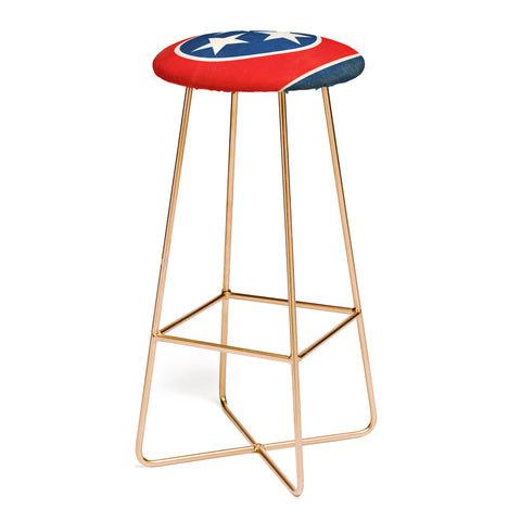 Anderson Design Group Rustic Tennessee State Flag Bar Stool