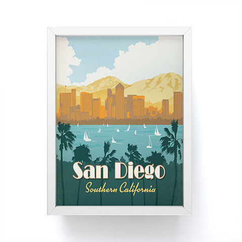 Anderson Design Group San Diego Framed Mini Art Print