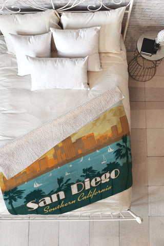 Anderson Design Group San Diego Fleece Throw Blanket