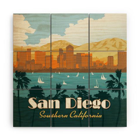 Anderson Design Group San Diego Wood Wall Mural