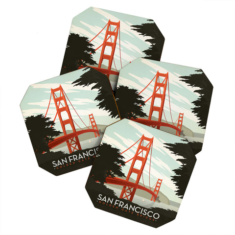 Anderson Design Group San Francisco Coaster Set