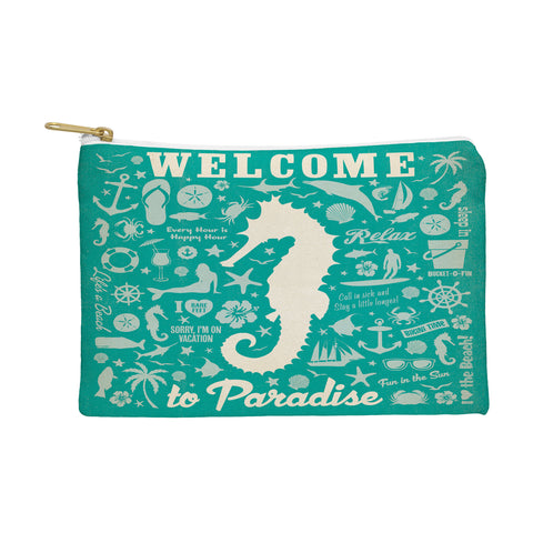 Anderson Design Group Seahorse Pattern Pouch
