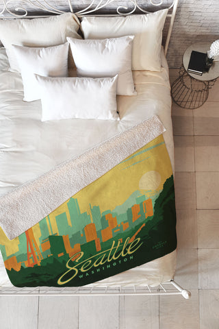 Anderson Design Group Seattle Fleece Throw Blanket