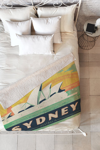 Anderson Design Group Sydney Fleece Throw Blanket