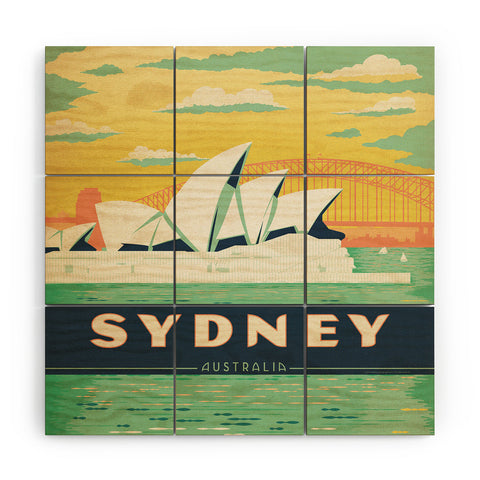 Anderson Design Group Sydney Wood Wall Mural